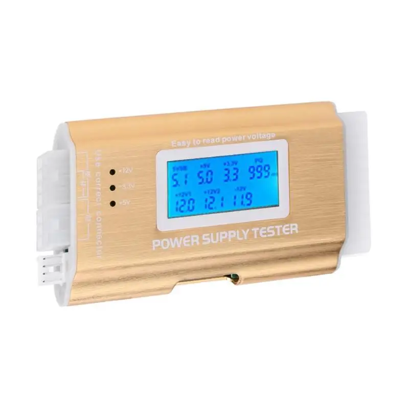 LCD PC اختبار إمدادات الطاقة إمدادات 20/40 دبوس 4 PSU ATX امدادات الطاقة فاحص الذهب الكمبيوتر قياس تشخيص بطارية اختبار