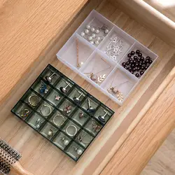Ювелирные изделия цепочки и ожерелья коробка для демонстрации колец прозрачный ящик для хранения Чехол держатель ремесло органайзер для
