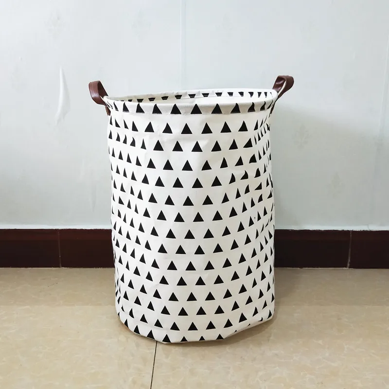 

7 Colors Folding Laundry Basket With Handle Round Storage Bin Large Hamper Collapsible Clothes Toy Laundry Holder Organizer