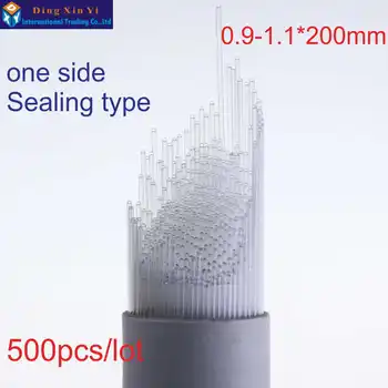 

500pcs/lot 0.9-1.1*200mm Laboratory measurement of capillary Melting point of capillary one side Sealing type