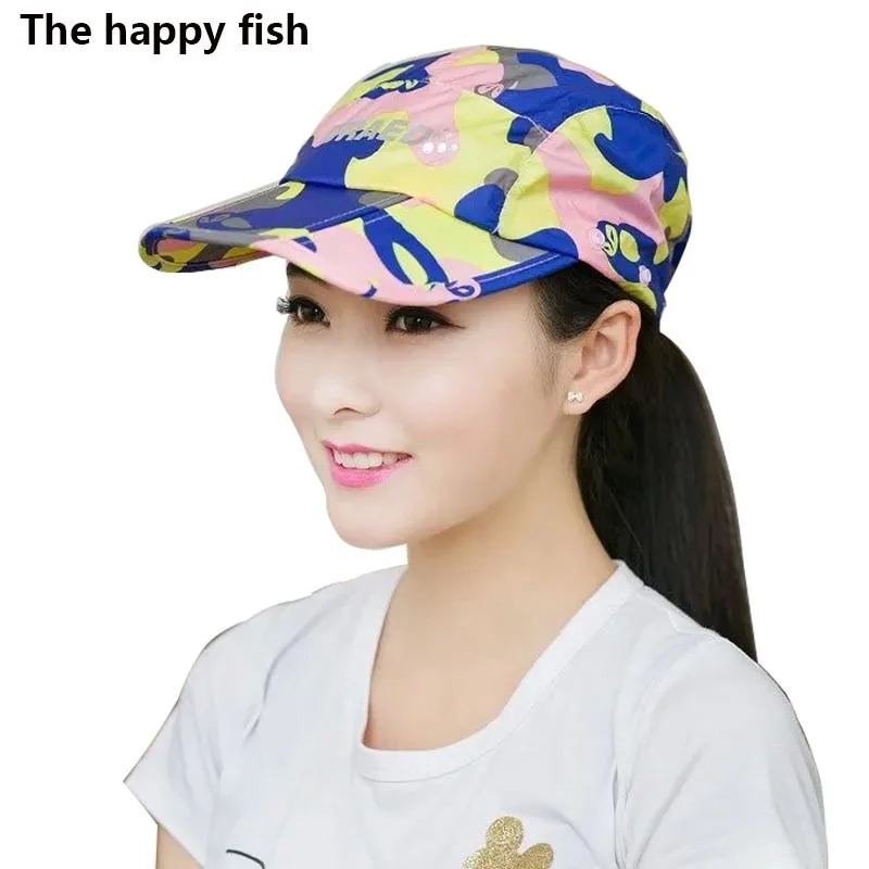 Camouflage blue baseball hat