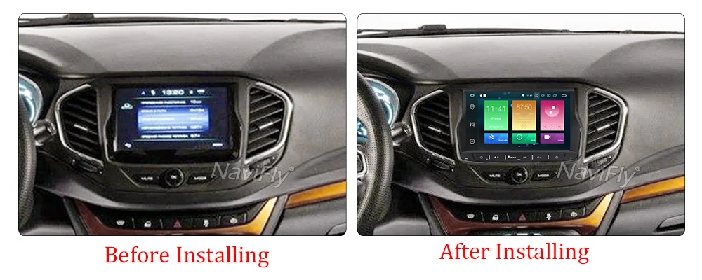 Clearance NaviFly 4GB+32GB Android 8.0 car radio multimedia player for Lada Vesta car gps navigation head unit stereo system 2