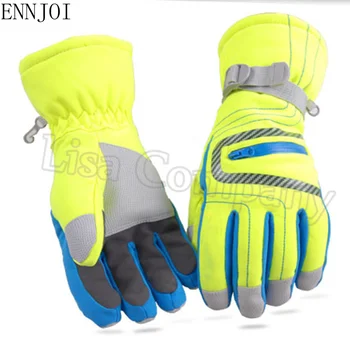 

a pair of Outdoor Winter Windproof Waterproof Ski Gloves Snowboard Gloves Snowmobile Motorcycle Riding Unisex Snow Gloves