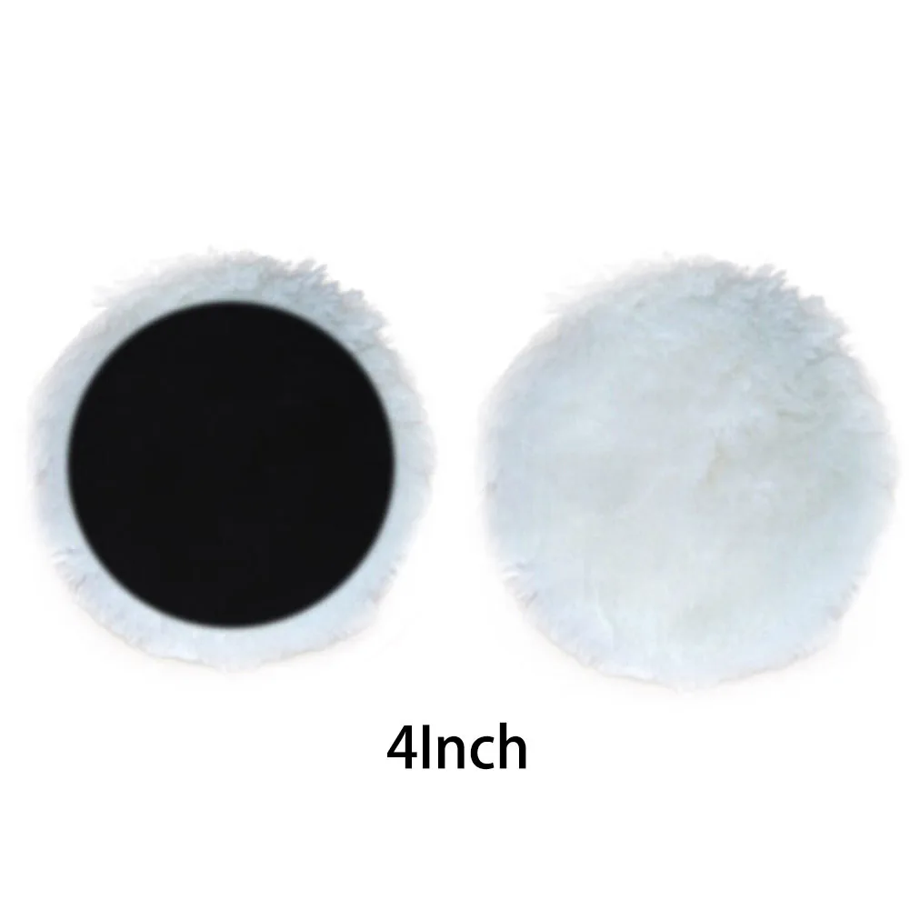 3pcs Wool Car Polishing Wheel Buffing Wool Polisher Pad for Automobile 2/3/4/5/6/7inches VS998 - Цвет: 4Inch