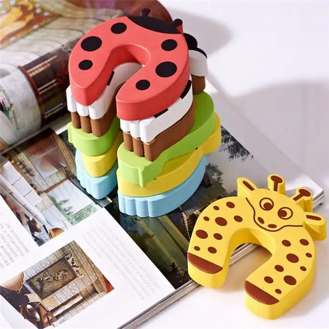 Creative home security doors Carmen cartoon clip door stop anti- hand child safety gate card folder | Мать и ребенок