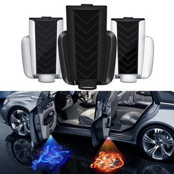 

2PCS Wireless Led Car Door Welcome Laser Projector Logo Ghost Shadow Lights for Skoda Renault Suzuki Volvo Seat Fiat Peugeot Kia
