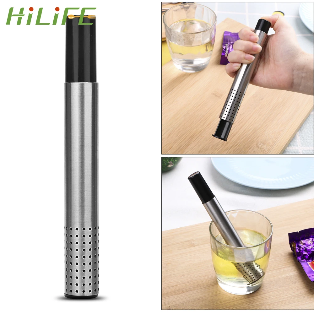 

HILIFE Teapot Spices Soup Tools Stainless Steel Reusable Tea Infuser Strainer Filter Tea Stick Coffee Loose Leaf Herbal Holder
