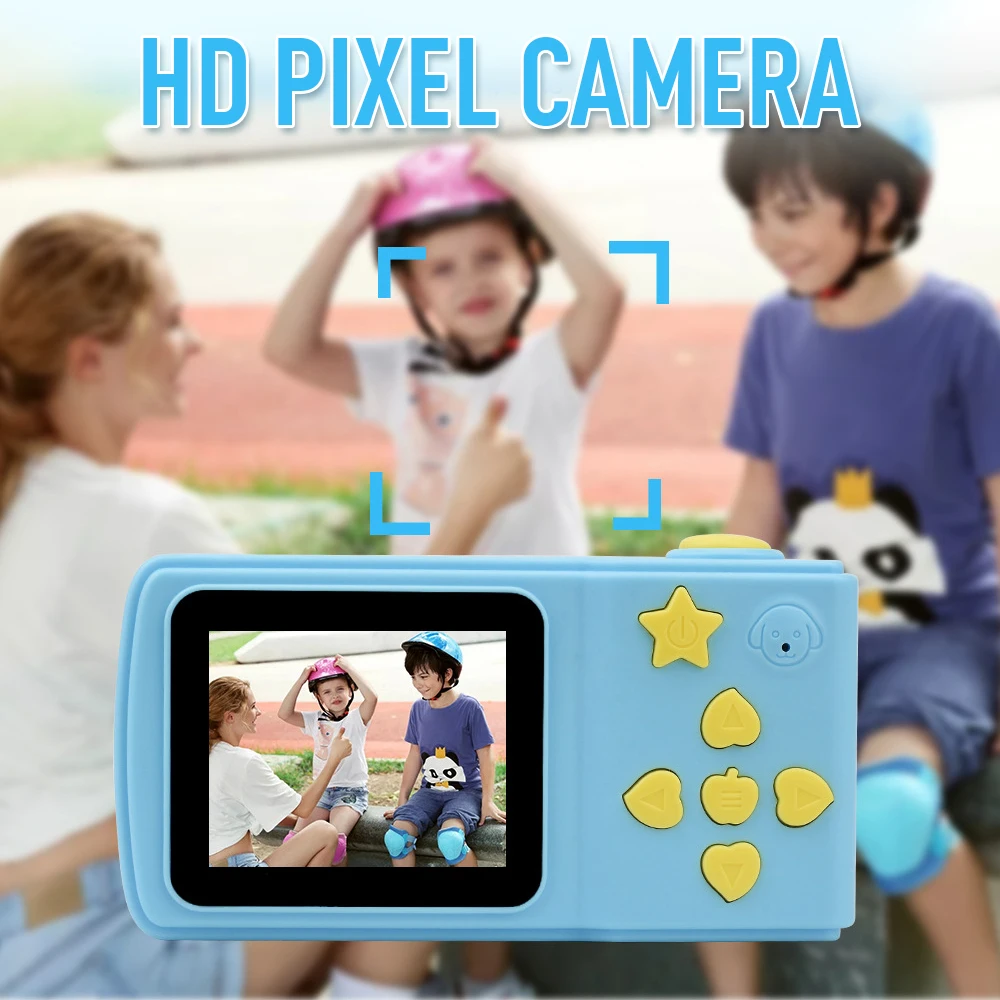 

Cartoon Camera Kids Educational Mini Digital Photo Bluetooth Camera Toy Video Game Camera for Children Baby Birthday Gift Gifts