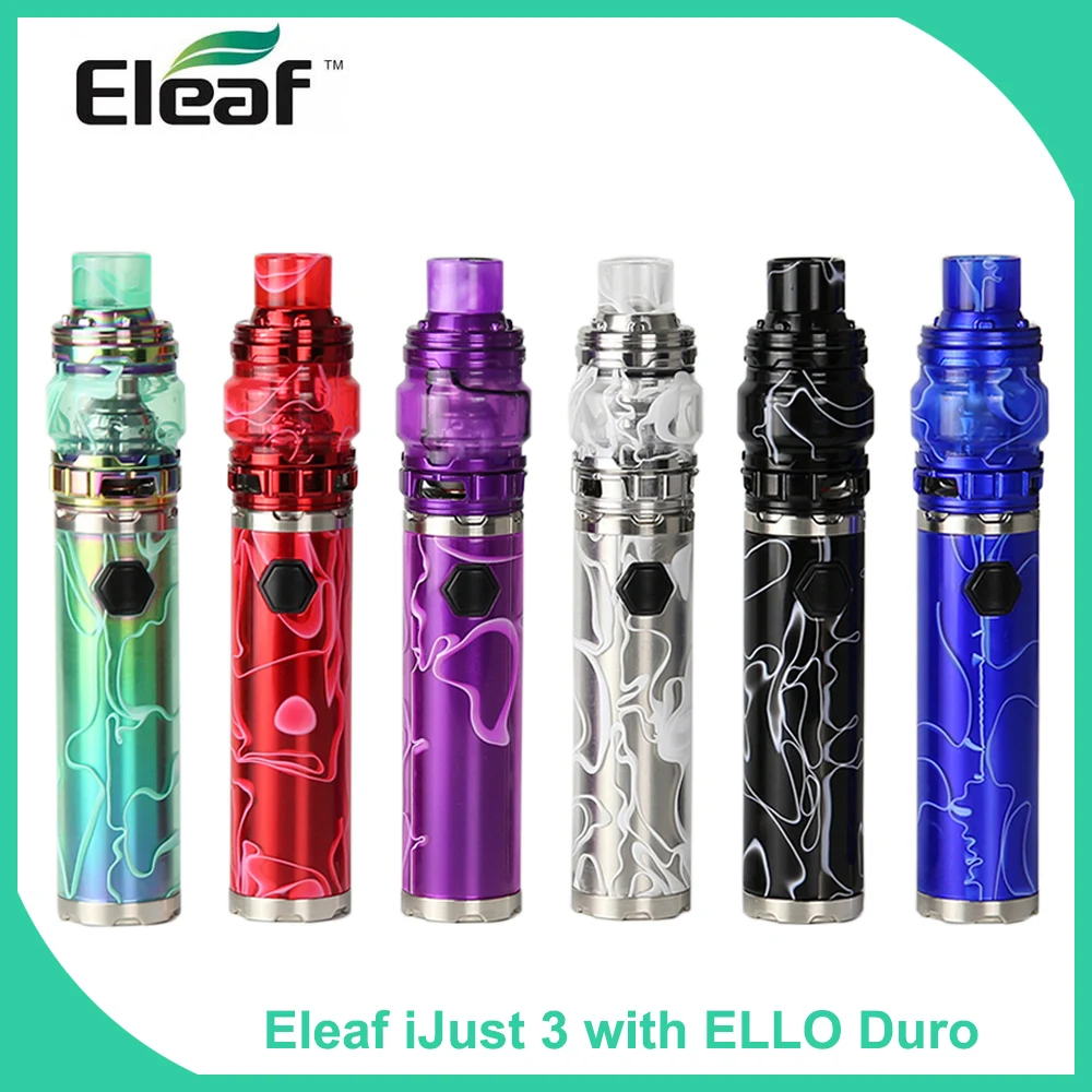 100% Original Eleaf iJust 3 Kit with ELLO Duro Atomizer 6.5ml/7.5ml with 3000mAh battery 80W electronic cigarette vape