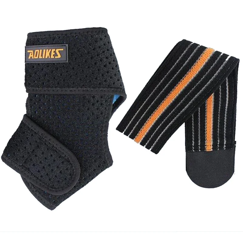 1Pcs Adjustable Black Ankle Stabilizer Brace Support Pain Relief Foot