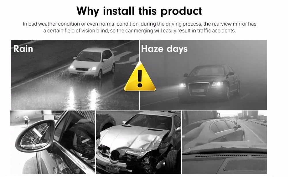 Blind Spot Monitor parking Microwave Radar Blind Spot Safety Warning Sensor Detection change lane buzzer alarm led indicators