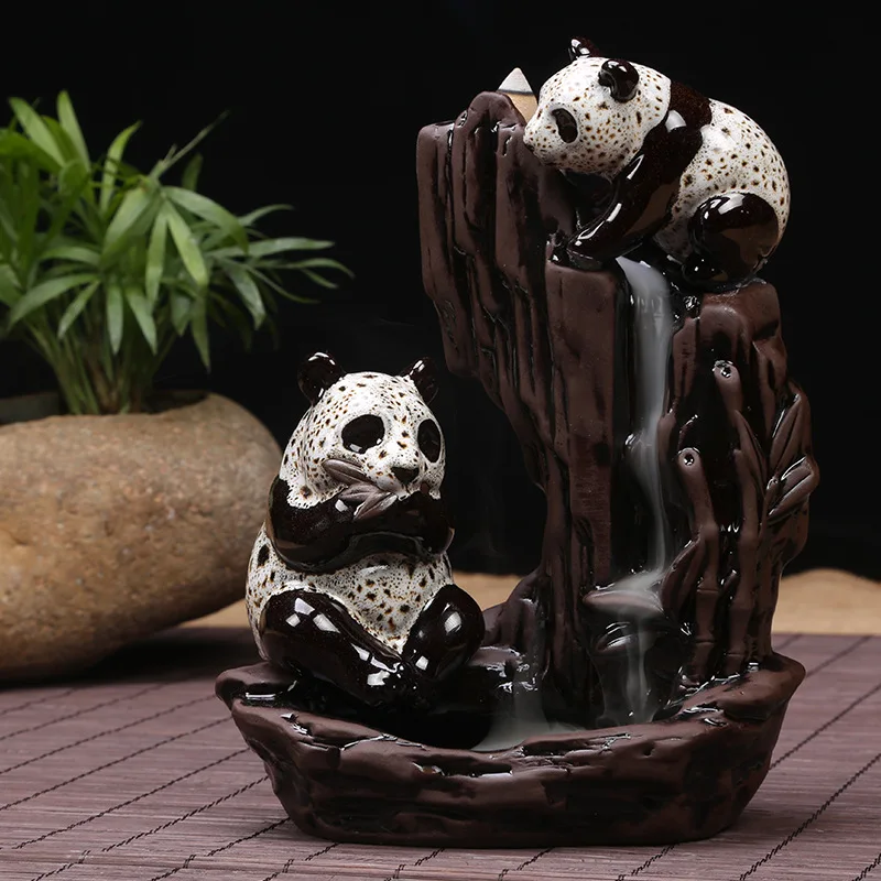 Ceramic Backflow Incense Cone Burner Incense Stick Holder Stream Cloud