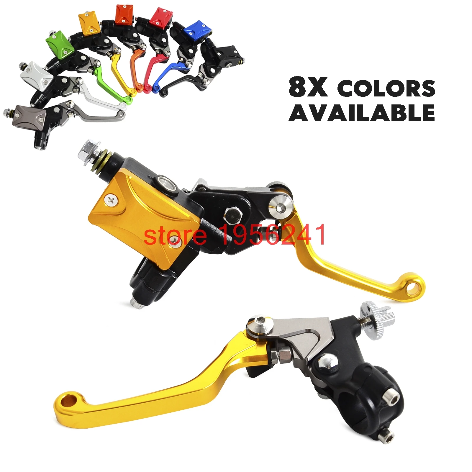 H2CNC Hydraulic Brake & Cable Clutch Lever Set Assembly For Yamaha YZ80