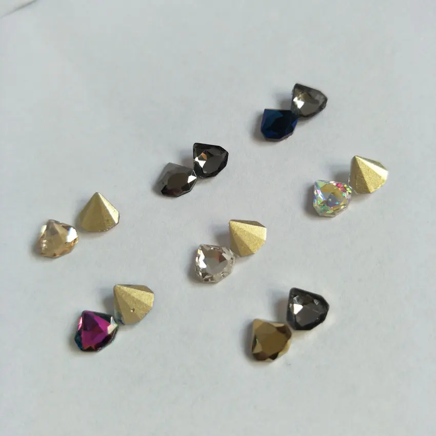 

20pcs 6X8 Colorful Nail Art Rhinestone Decoration Shiny Diamond Flatback Shape Multicolor Design Nail Tools 3D Nail Jewelry