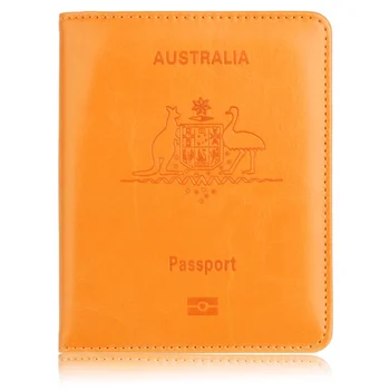 

Cute Travel Passport Cover for Australia Leather Protector Passport Holder Case for Business Credit Card Holder Case