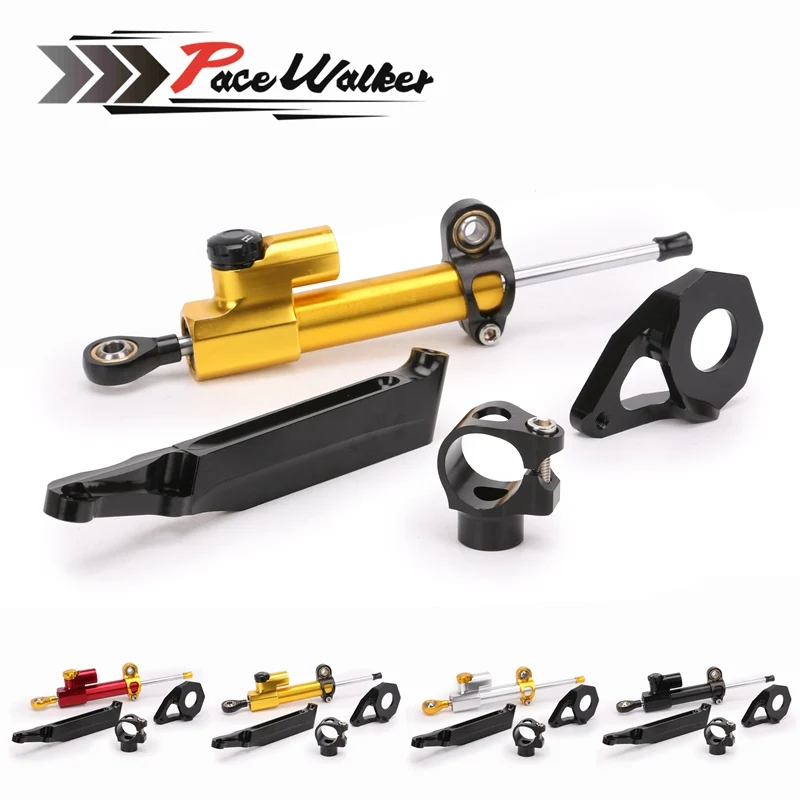 

Free shipping Motorcycle CNC aluminum Steering Stabilize Damper Bracket Mount Kit For Honda CBR600RR CBR 600RR 2005 2006