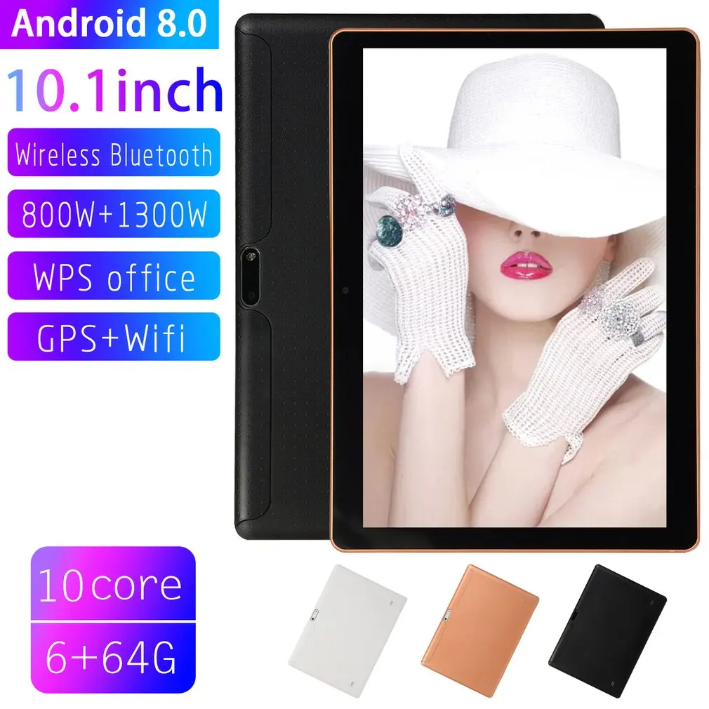 10,1 дюймов планшет 3g вызов Wifi Bluetooth Gps Android игровой планшет пластик Фактический 1+ 16G