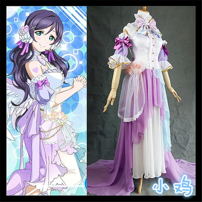 Аниме Love Live! Lovelive Nozomi Tojo белый день Святого Валентина ангелы Пробуждение Косплей