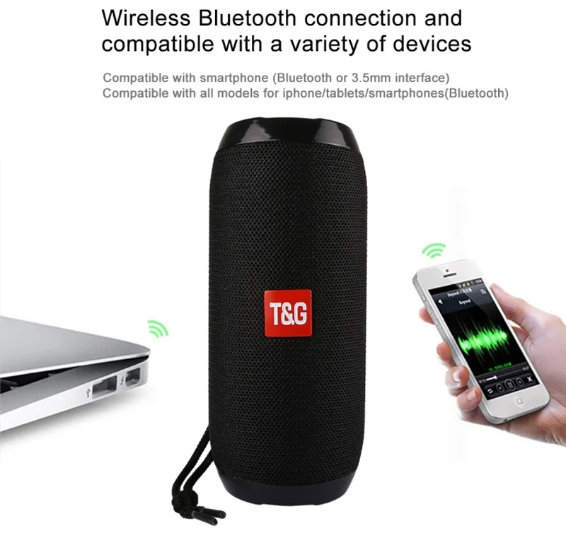 Wireless Bluetooth Speaker column Stereo Subwoofer loudspeaker Waterproof portable Speaker+TF Built-in Mic Bass FM MP3 Sound Box Wireless Bluetooth Speaker column Stereo Subwoofer loudspeaker Waterproof portable Speaker+TF Built-in Mic Bass FM MP3 Sound Box