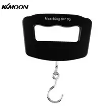 Мини ручной пластик 50 кг ЖК цифровой Рыбалка Висячие Электронные весы Карманный крючок весы для багажа