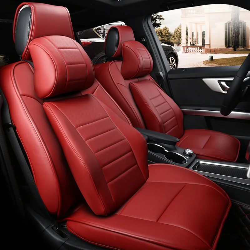Custom The Genuine Leather Car Seat Covers Set For Volkswagen Custom The Genuine Leather Car Seat Covers Set For Volkswagen Passat Sagitar Magotan Tiguan Golf Lavida Jetta Vw Seats In Automobiles