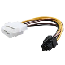 4 Pin to 6 Pin PCI-E кабель адаптера питания 12 см
