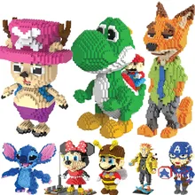 HC Magia Blocos Yoshi Mini Blocos de tamanho Grande T Micro blocos Anime Brinquedos Juguetes brinquedo Modelo de Leilão de Construção DIY Crianças Presentes 9020