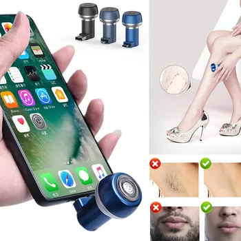 

Hot 2 in 1 Magnetic Mini Portable Type-C USB Waterproof Durable Razor Man Travel Razor Mini Smartphone Shaving Shavers Device