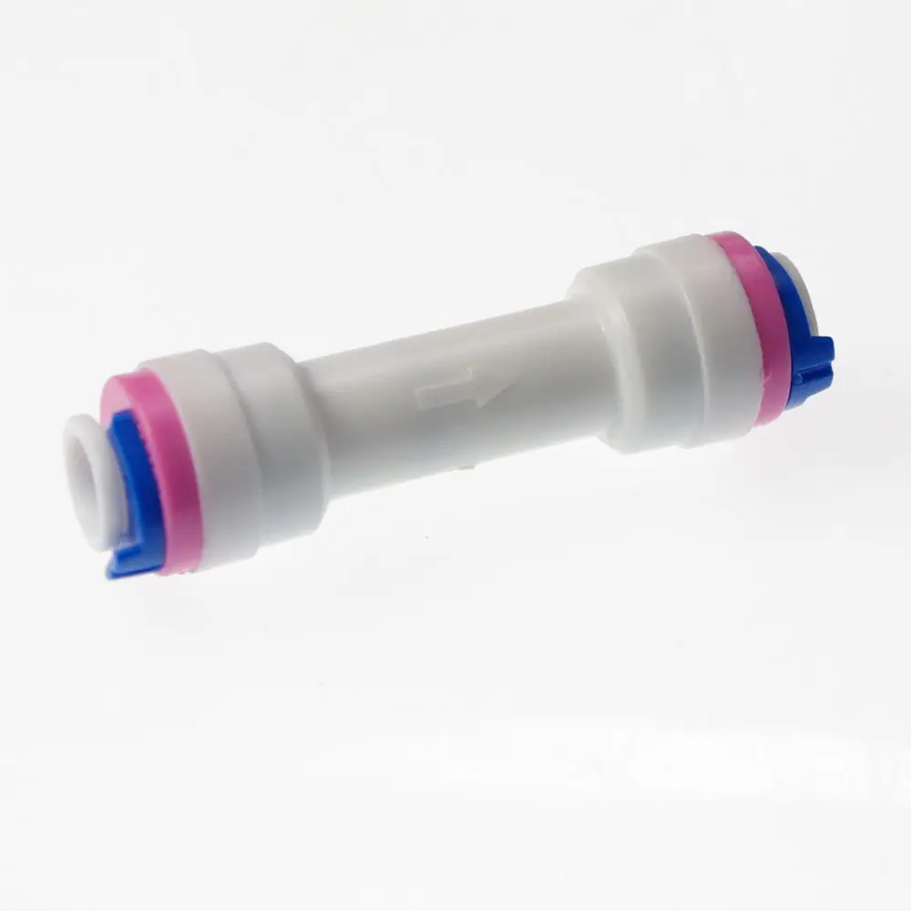 

1/4 inch OD Tube *1/4 inch OD Tube Check Valve with seal Straight Quick Connect RO Water Tube Connection