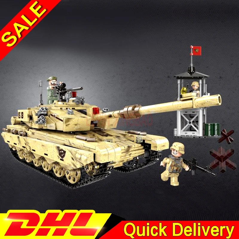 

XINGBAO 06021 1340PCS Military Kits 99 Tank Set Building Blocks Bricks Tank Model Car Model Kid leleings Toys As Christmas Gifts