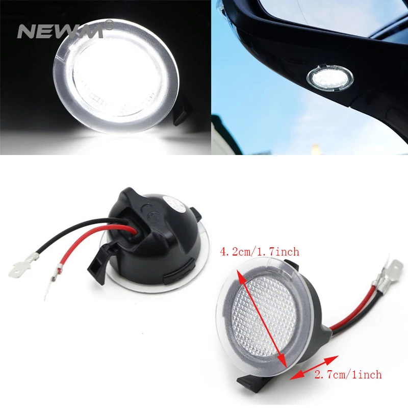 

2x High power white LED Side Mirror Puddle Lights For Ford Fusion Gen 2 13-2017 Mustang 2015-2017 Mondeo MK5 2015-2017