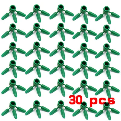 Blade grass Green plant Building Blocks Accessories Assembling city forest garden Figures Street view model child christmas toys no box-H1-1