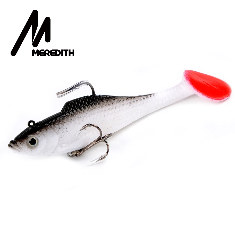 Meredith fishing 3 шт. 27 г 12 см длинный хвост рыболовные снасти мягкие приманки воблеры мягкие свинцовые рыболовные приманки светящаяся JXJ01-12