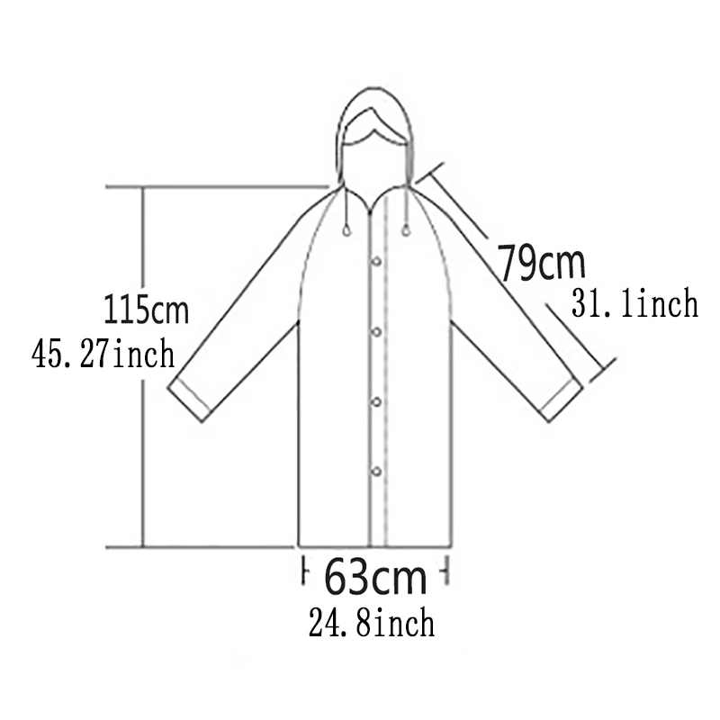 Raincoat poncho Women Men Raincoat Rain Clothes covers Impermeable Rainwear Poncho Waterproof Hooded Rain Coat
