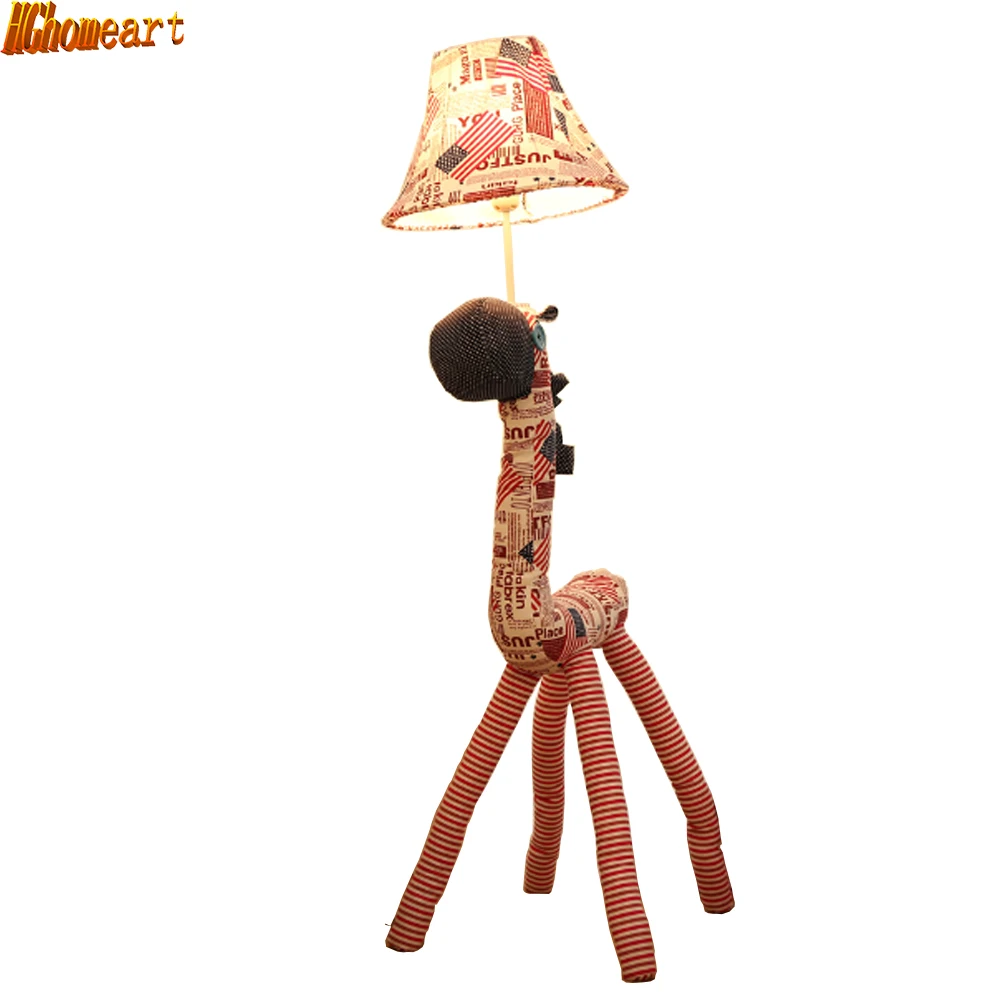 

HGhomeart minimalist living room of Creative child floor lamp fixture fabric cartoon children's room 1 LED