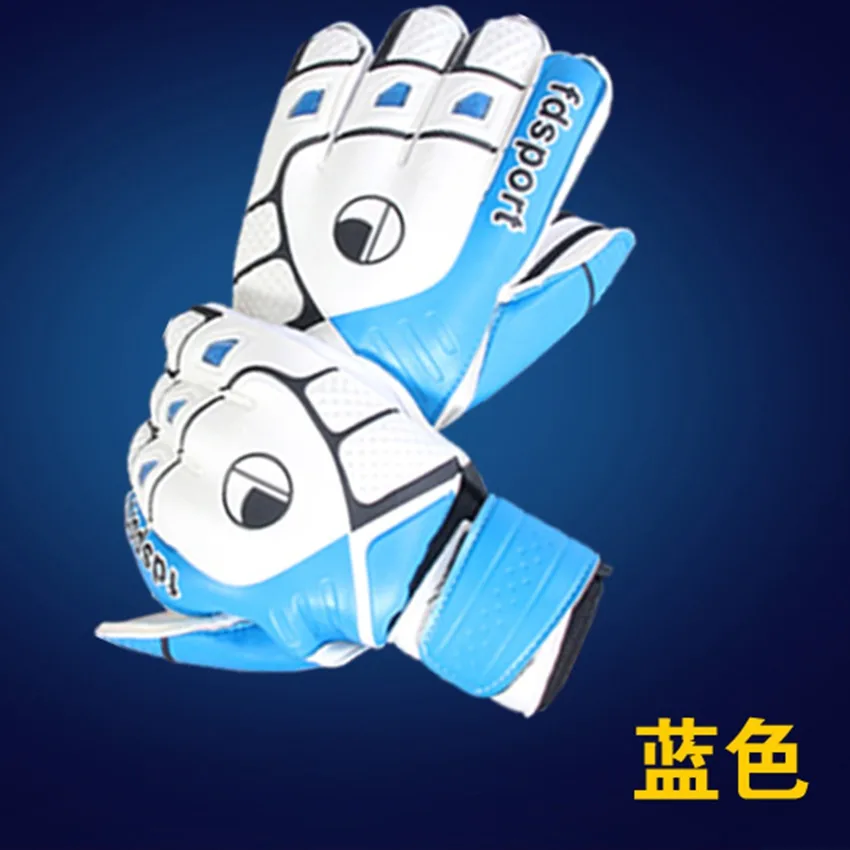 Luvas de Goleiro de Futebol com o Dedo Luvas de Goleiro Látex Pórtico Respirável Anti-skid Luvas Adulto 6 High Quality