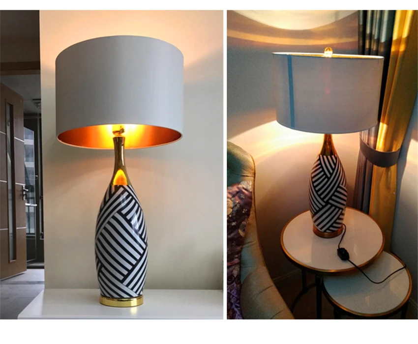 Vintge, китайские керамические настольные лампы для спальни, прикроватная лампа, освещение для офиса, для обучения чтению, настольная лампа, деко, настольная лампа, Avize