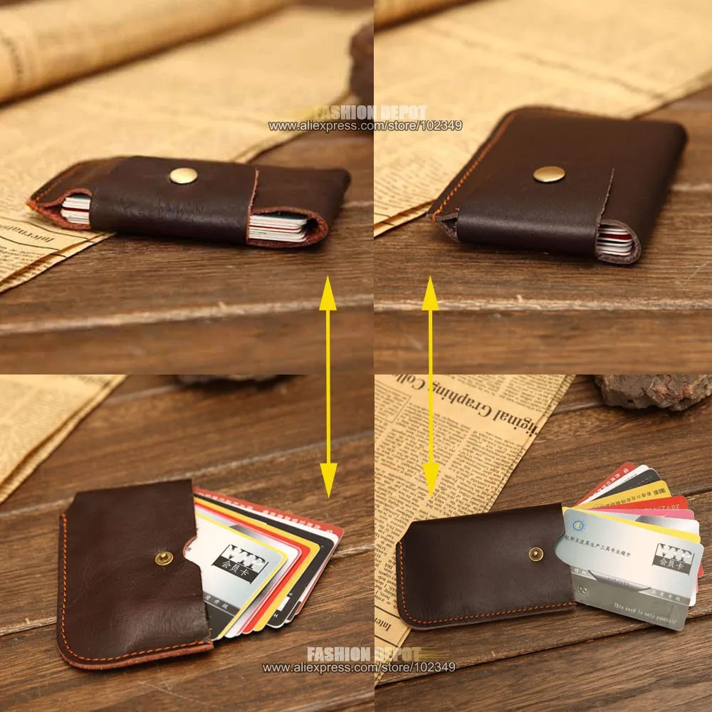 Genuine Leather Card wallet KB05-06#-Black combine