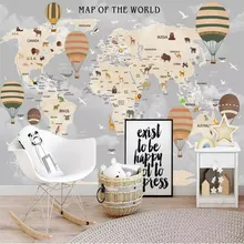 Cartoon world map background wall professional making mural wholesale wallpaper custom photo wall Cartoon world map background wall professional making mural wholesale wallpaper custom photo wall