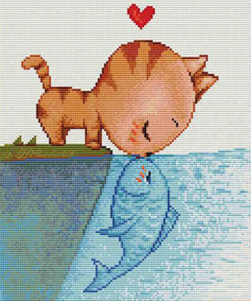 36X42cm-DIY-Full-Drill-Diamond-Painting-Cross-Stitch-Kittens-and-little-fish-Printed-Draw-Picture-Round.jpg_640x640