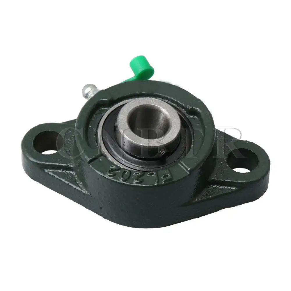 

CNBTR Cast Iron & Bearing Steel UCFL202 Double Seals Oval Flange Bearings 15mm