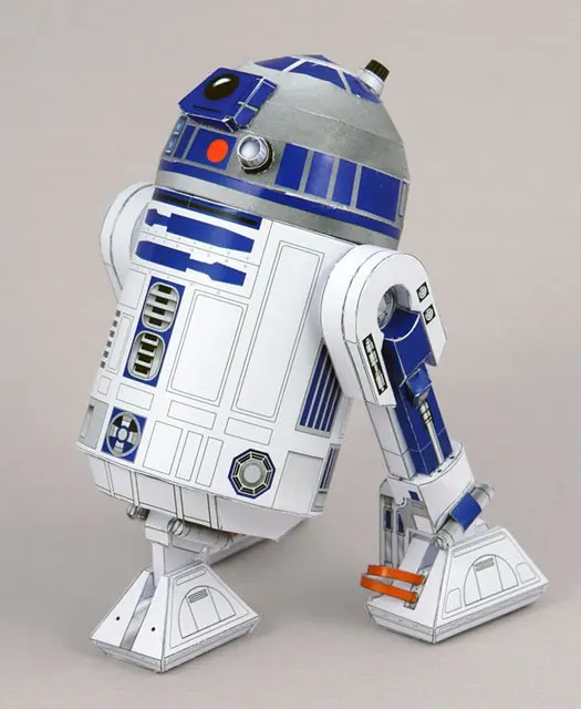 3D бумажная модель Звездные войны Скайуокер робот R2-D2 фильм Ремесло модель DIY собранная игрушка ручной работы