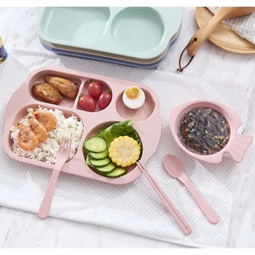 Baby Plate Bowl Set Dinnerware Feeding Set Kids Plate Dishes Dinner