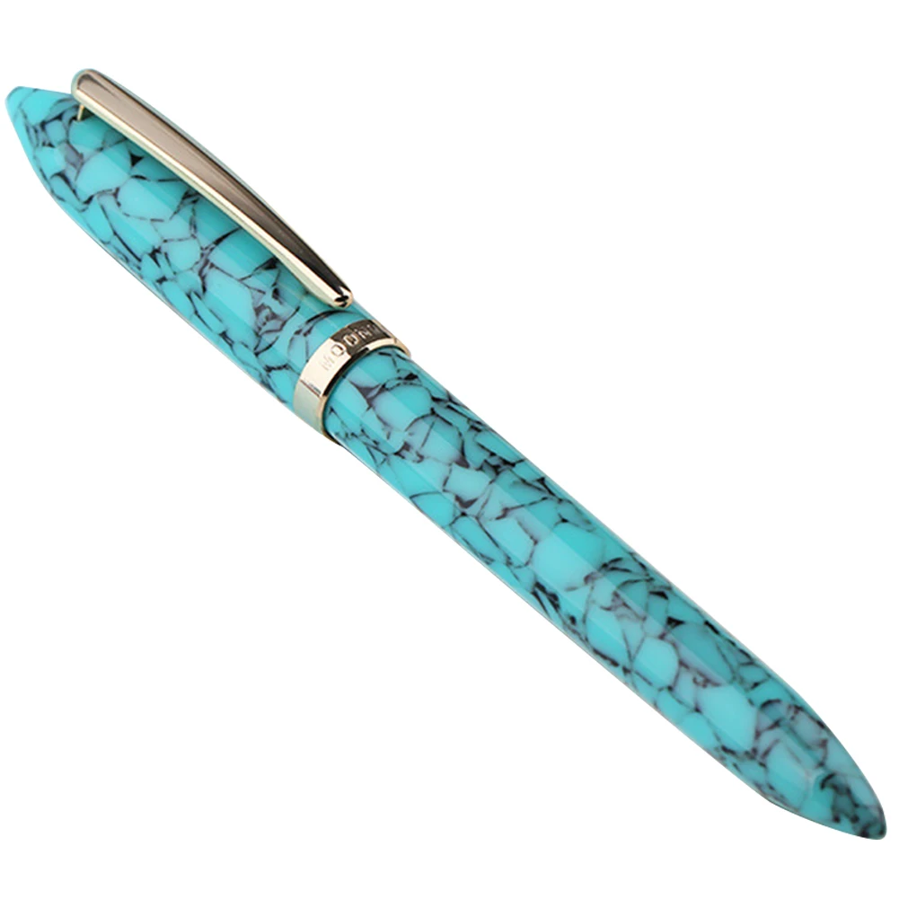 

0.38mm 0.5mm Gift Acrylic Resin Marbling Fine Nib Colorful School Office Smooth Writing Fountain Pen Students Stationery
