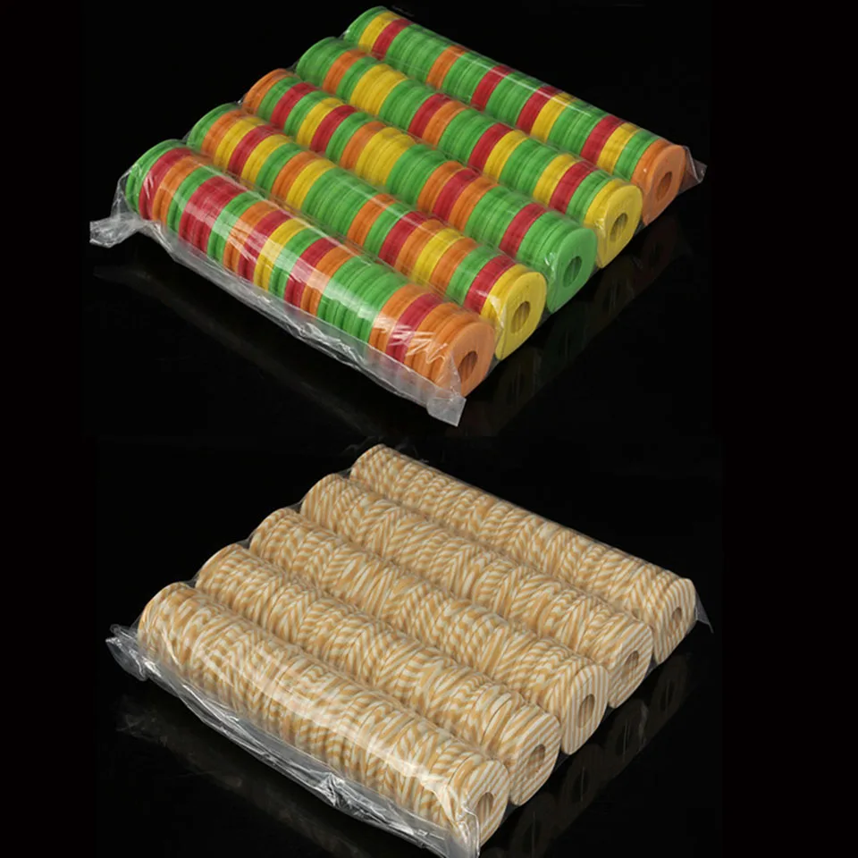 

100PCS/Lot Outdoor Fishing line Circular Winding plate foam Board Fishing Lure Trace Wire Leader Swivel Tackle