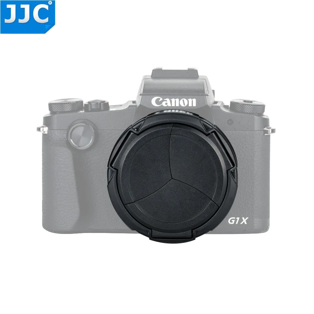 JJC Камера авто крышка объектива для Canon PowerShot G1X Mark III Черный Автоматический протектор объектива самоудерживающийся