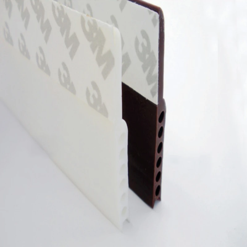

1pcs Self Adhesive Silicone Bottom Door Window Tape 3m Rubber Sealing Strip Weatherstriping Sound Insulation