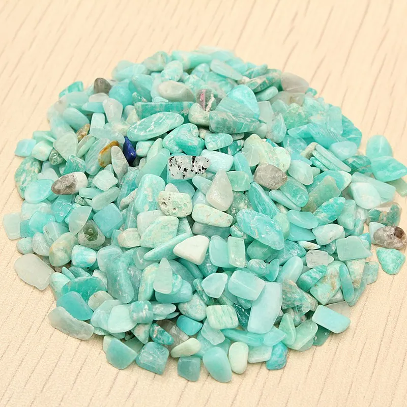 KiWarm современный 50 г натуральный голубой зеленый амазонит камень кристалл грубый камень минеральный камень для аквариумов декор материал 4 мм-6 мм