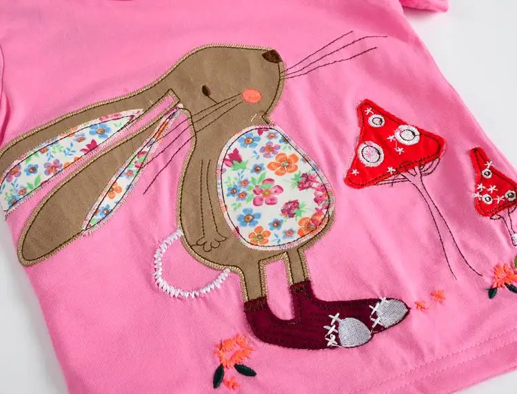 VIDMID baby Girl t-shirt big Girls tees t shirts children blouse t-shirts super quality kids summer clothes rabbit pink brand HTB1ptNZevDH8KJjy1Xcq6ApdXXaL - VIDMID baby Girl t-shirt big Girls tees t shirts children blouse t-shirts super quality kids summer clothes rabbit pink brand