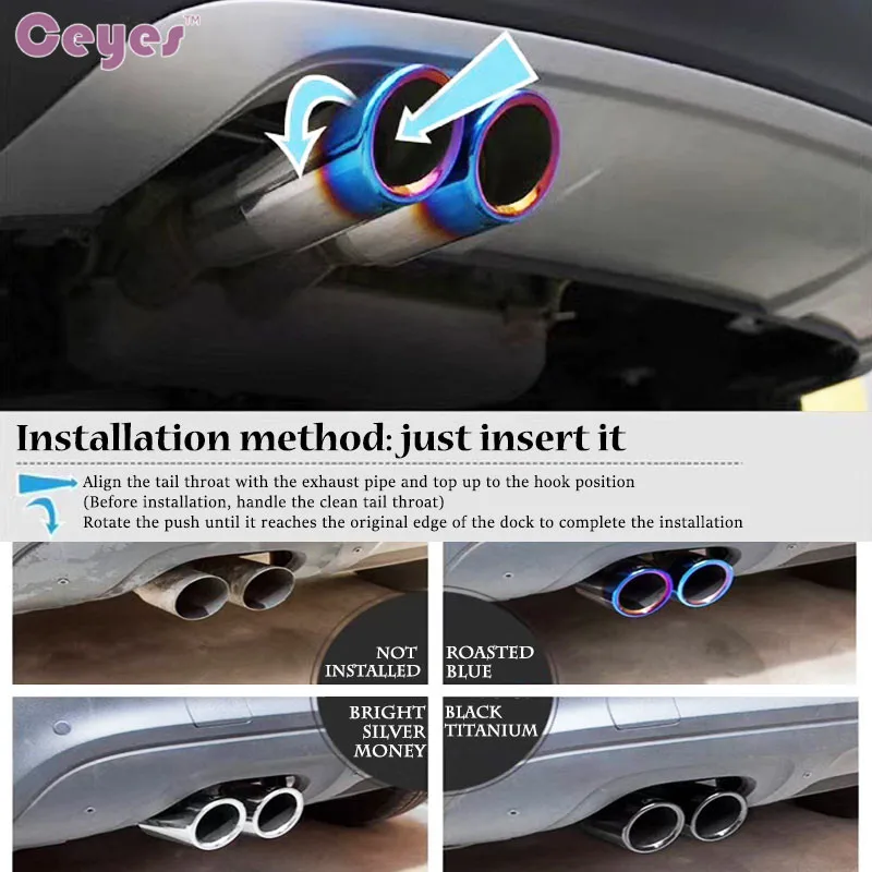 Exhaust Muffler Tip Pipe (5)